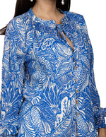 Blusas Para Mujer Cuello Smok Floriada N51124 Rey