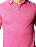 Playeras Polo Para Hombre Bobois Moda Casuales Lisa De Manga Corta  A41415 Rosa