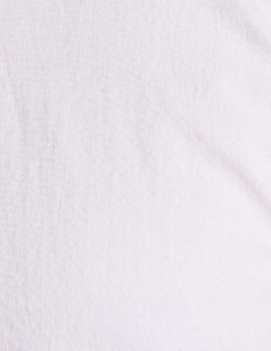 Camisas Para Hombre Regular Fit Recta Básica B51352 Blanco