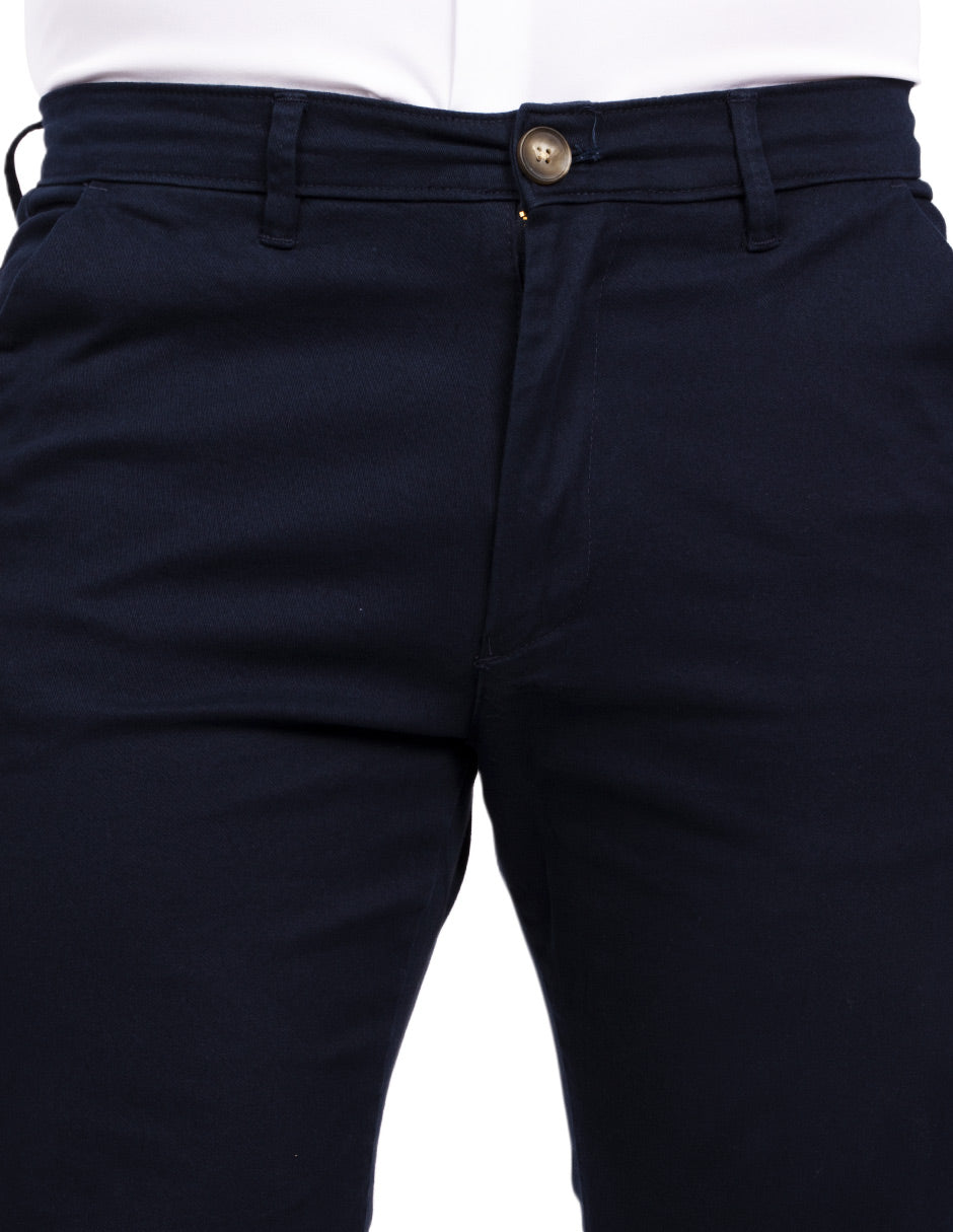 Pantalones Para Hombre Soft Stretch Slim GPAXAR Marino