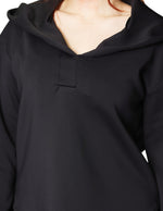 Blusas Para Mujer Manga Larga Con Gorro N43143 Negro