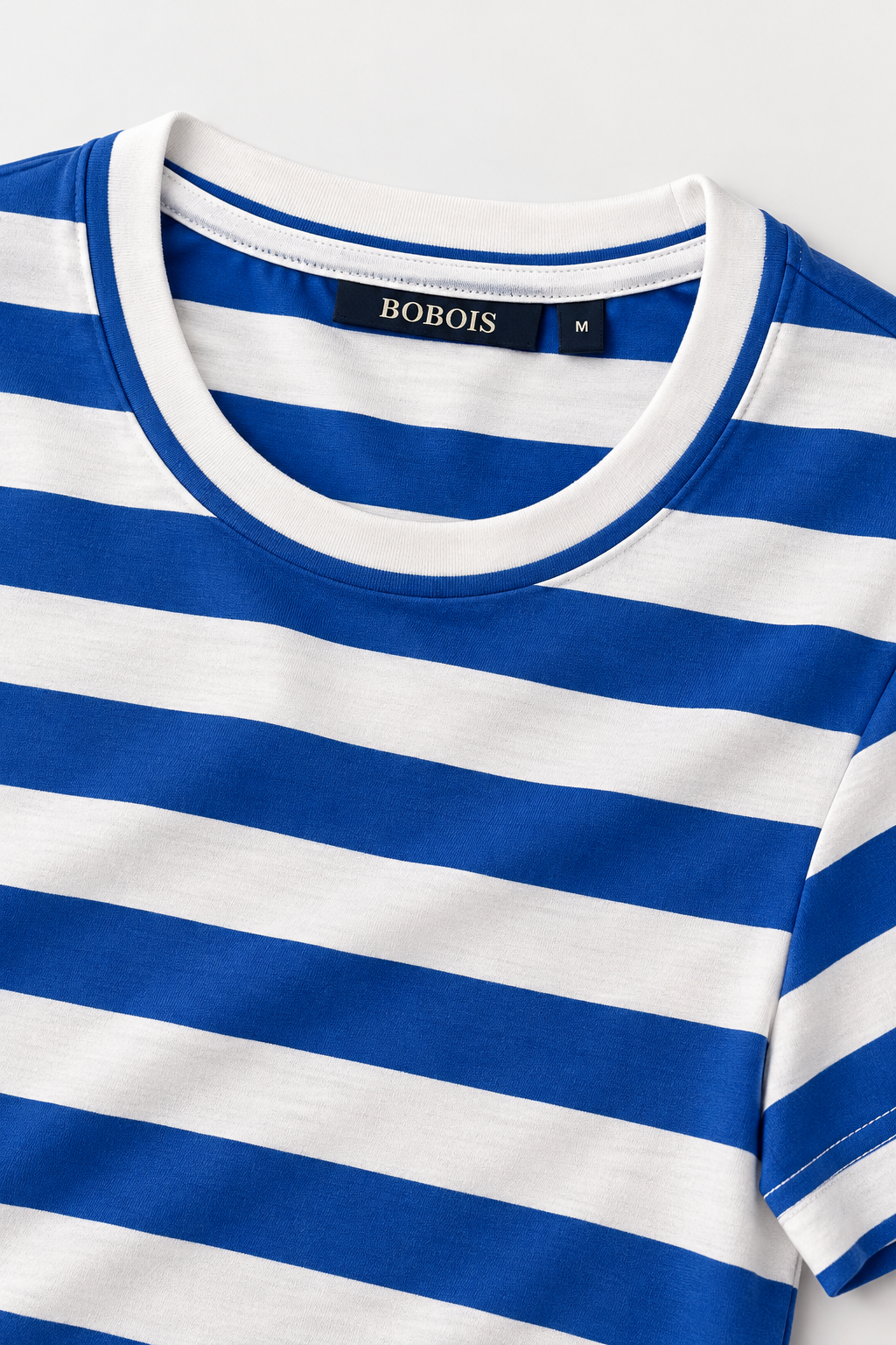 Playeras Para Hombre De Manga Corta Con Estampado De Rayas A41112 Azul