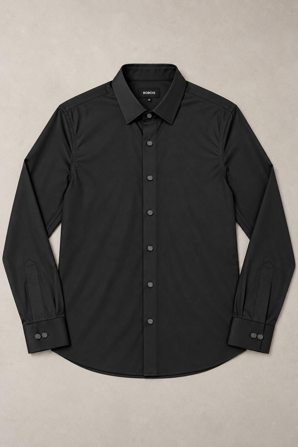 Camisas Para Hombre Super Stretch Sin Costuras B65405 Negro