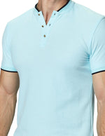 Playeras Polo Para Hombre Manga Corta Cuello Mao A41401 Aqua