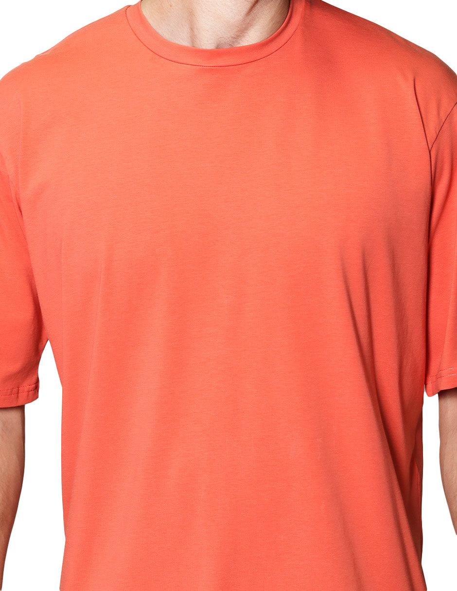 Playeras Para Hombre Oversize Manga Corta Cuello Redondo APCRO Rustico