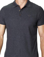 Playeras Polo Para Hombre De Manga Corta Lisa Basica Con Logo Bordado Slim Fit APOLOB Oxford