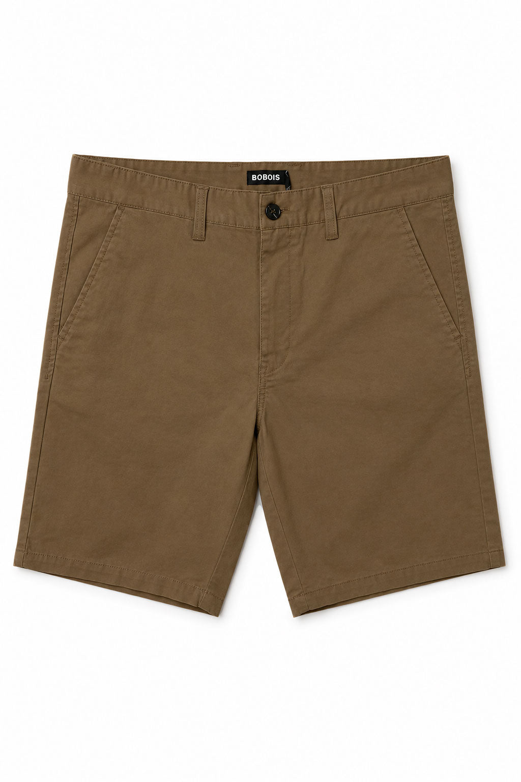 Bermudas Para Hombre De Gabardina Spandex Algodón GBRABSON Tabaco