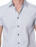 Camisas Hombre Bobois Casuales Moda Manga Corta Estampada Slim Fit B31366 2