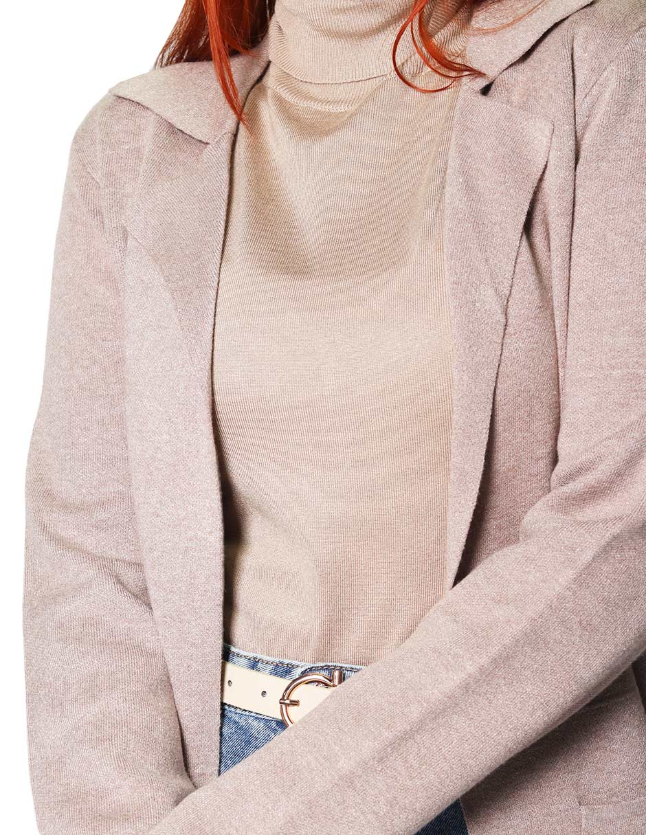 Sueteres Para Mujer Largo Abierto Tipo Gabardina O43205 Arena