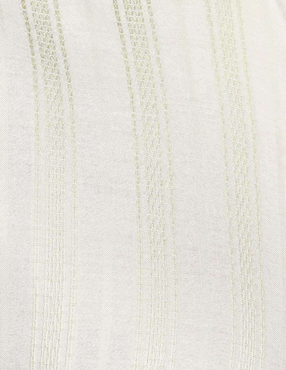 Camisas Para Hombre Jacquard Dobie B51354 Verde