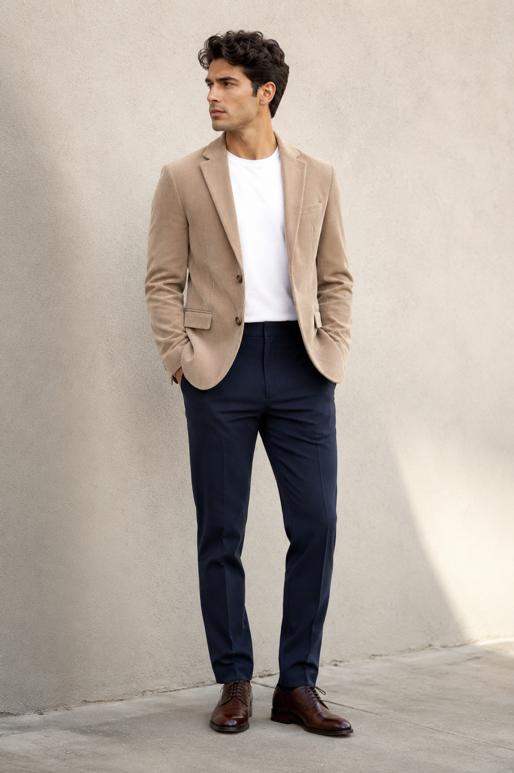 Sacos Para Hombre Tipo Pana FPANA Kaki