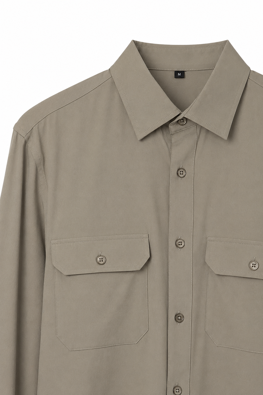 Camisas Para Hombre Super Stretch Non Iron B55410 Kaki