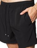 Trajes De Baño Para Hombre Bobois Moda Casuales Bañador Liso Con Logo G41450 Negro