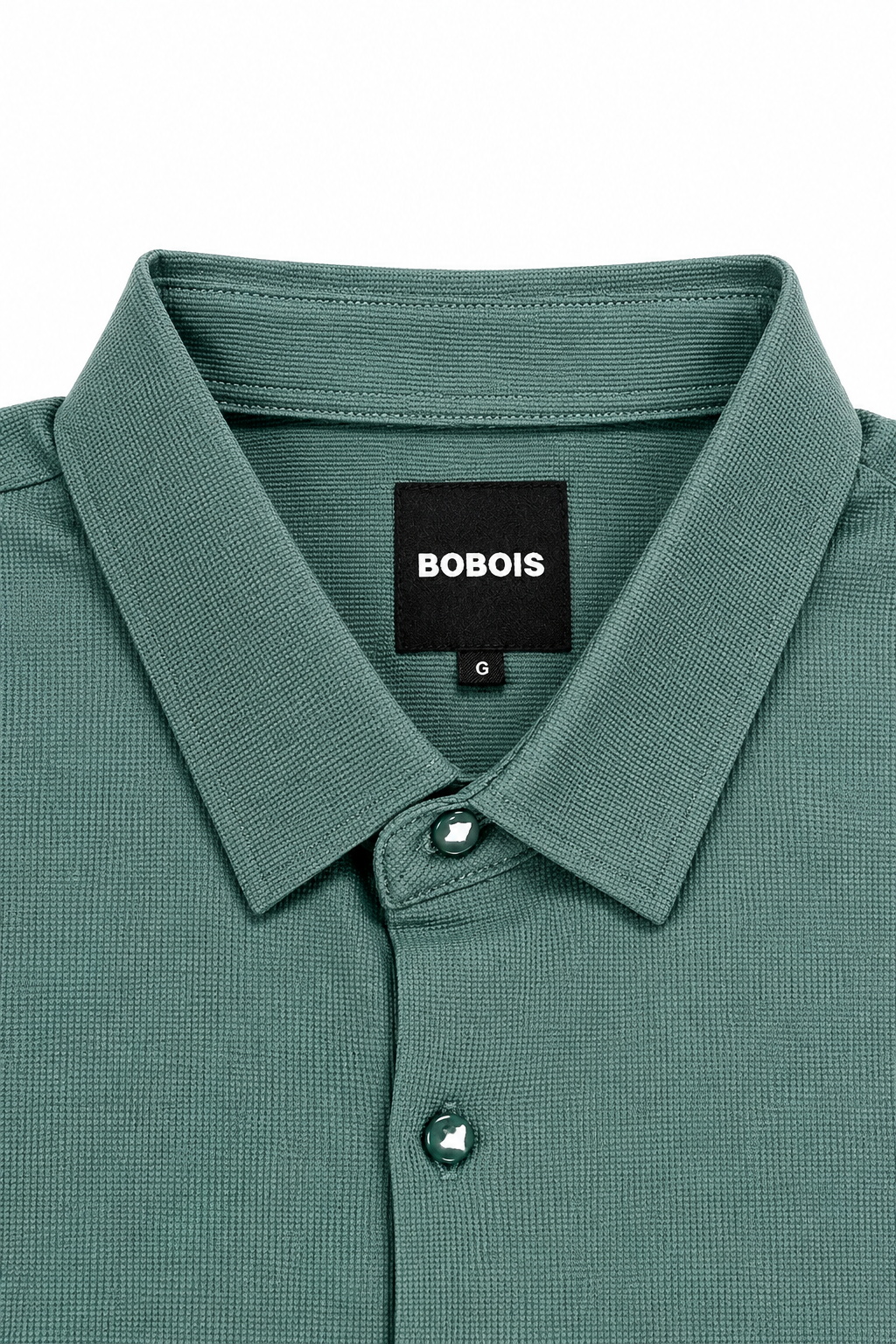 Camisas Para Hombre Super Stretch Con Textura Non Iron B55403 Verde