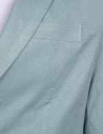 Blazers Para Hombre Casuales De Lino F51301 Aqua