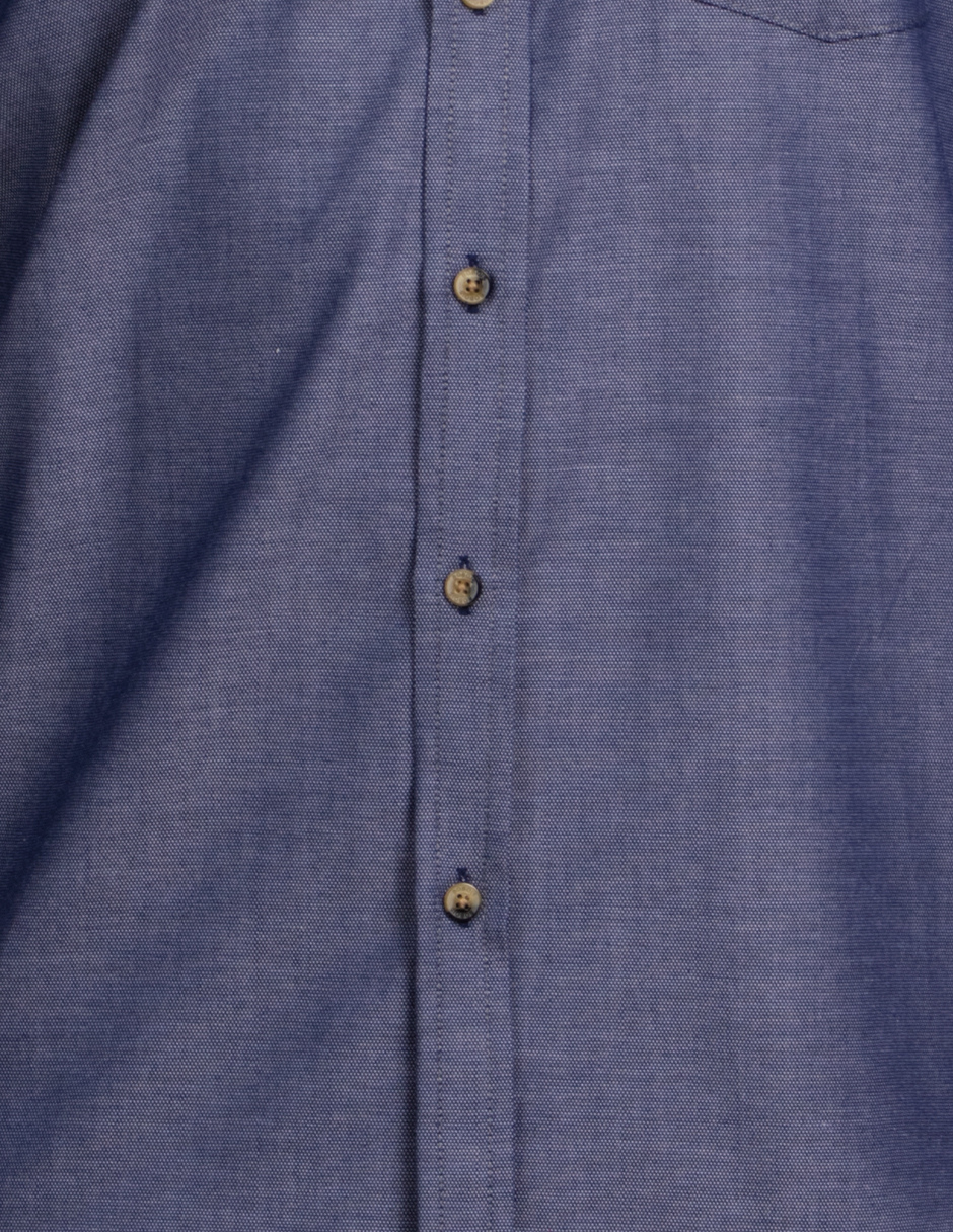 Camisas Para Hombre Manga Larga Essential B51101 Marino