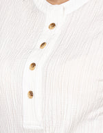 Busas Para Mujer Corrugada Con Aletilla N51158 Blanco