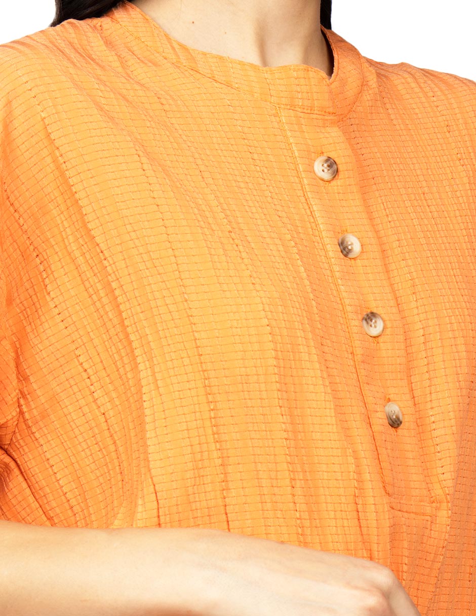 Busas Para Mujer Corrugada Con Aletilla N51158 Naranja