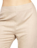 Pantalones Para Mujer Tipo Lino Wide Leg W51116 Arena