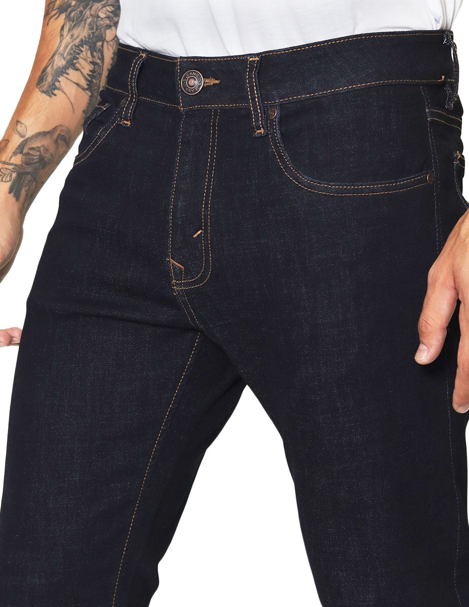 Jeans Para Hombre Mezclilla Slim Fit JSLIM Indigo
