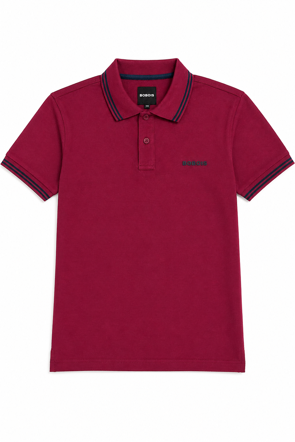 Playeras Polo Para Hombre Básica con Rayas APOLRS Vino