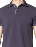 Playeras Polo Para Hombre Con Textura A45406 Gris