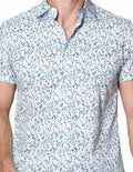 Camisas Para Hombre Bobois Moda Casuales Manga Corta Estampada Algodón B31358 3