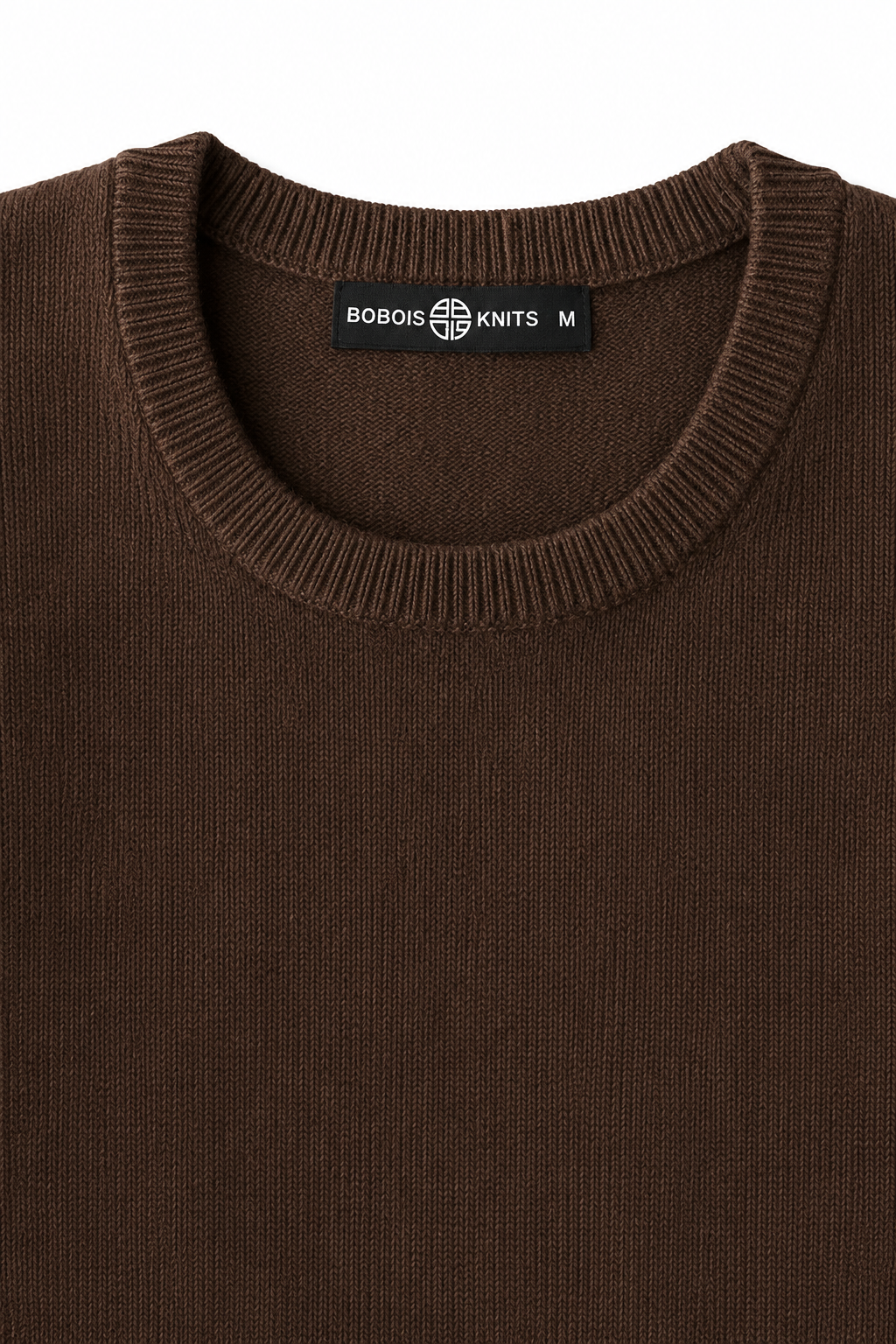 Suéteres Para Hombre Básico de Punto Fino E65301 Chocolate