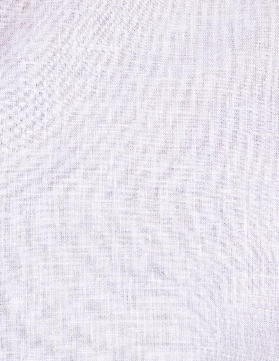 Camisas Para Hombre Estilo Lino B51365 Blanco