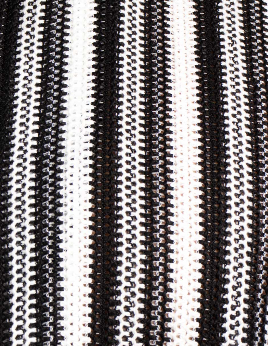 Camisas Para Hombre Crochet Horizontal B51370 Negro