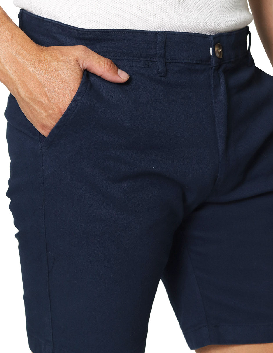 Bermudas Para Hombre Algodon GBCOTST Marino