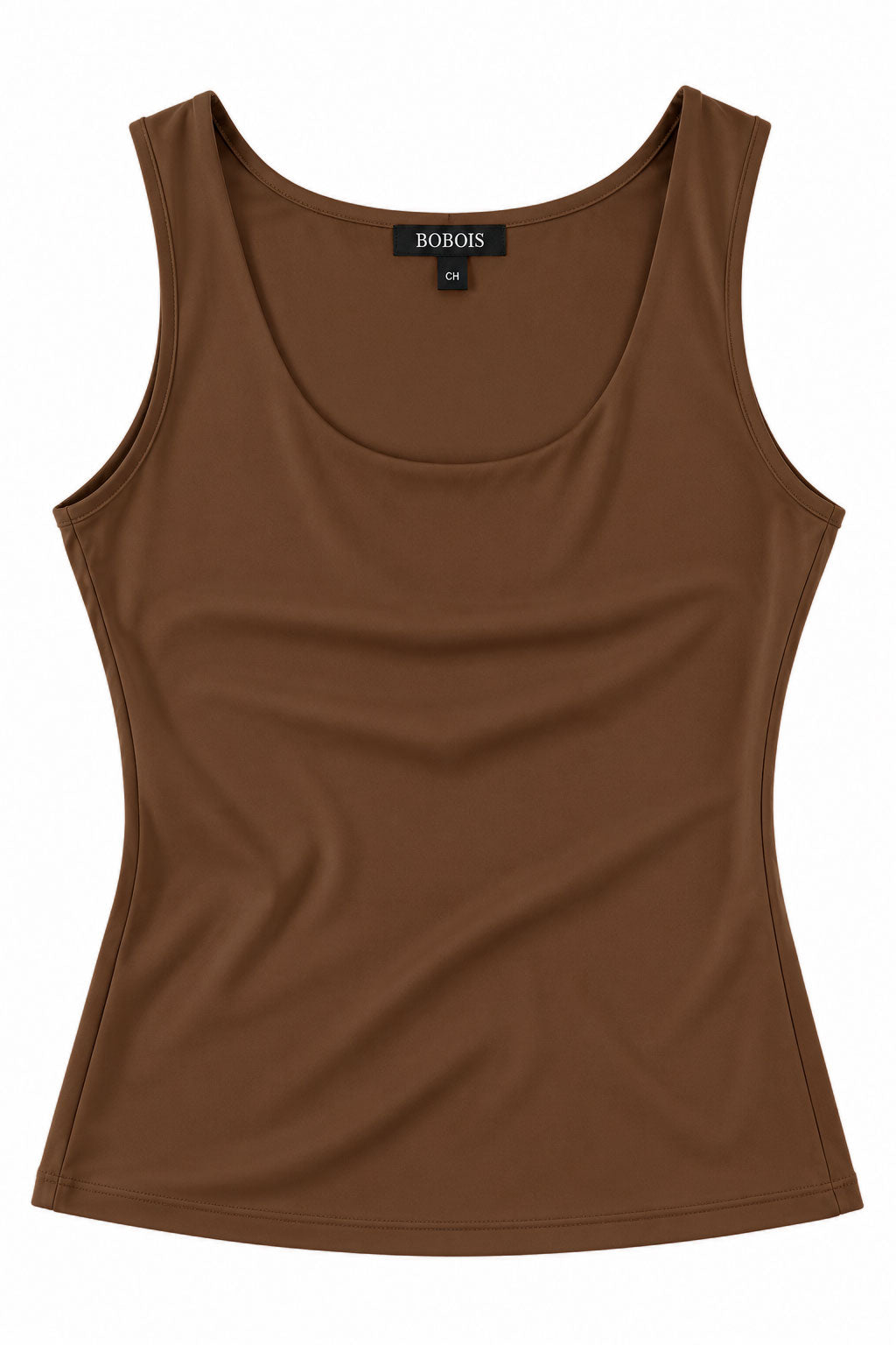 Blusas Para Mujer Sin Mangas Básica De Licra N63110 Café