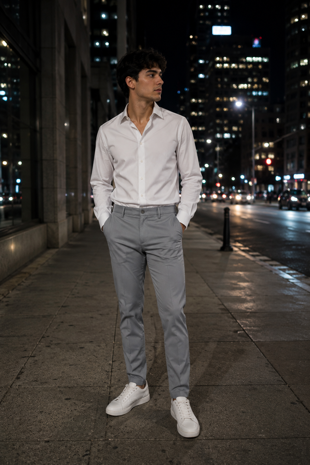Pantalones Para Hombre Mechanic Formal Bolsillo Oculto Con Cierre G61301 Gris