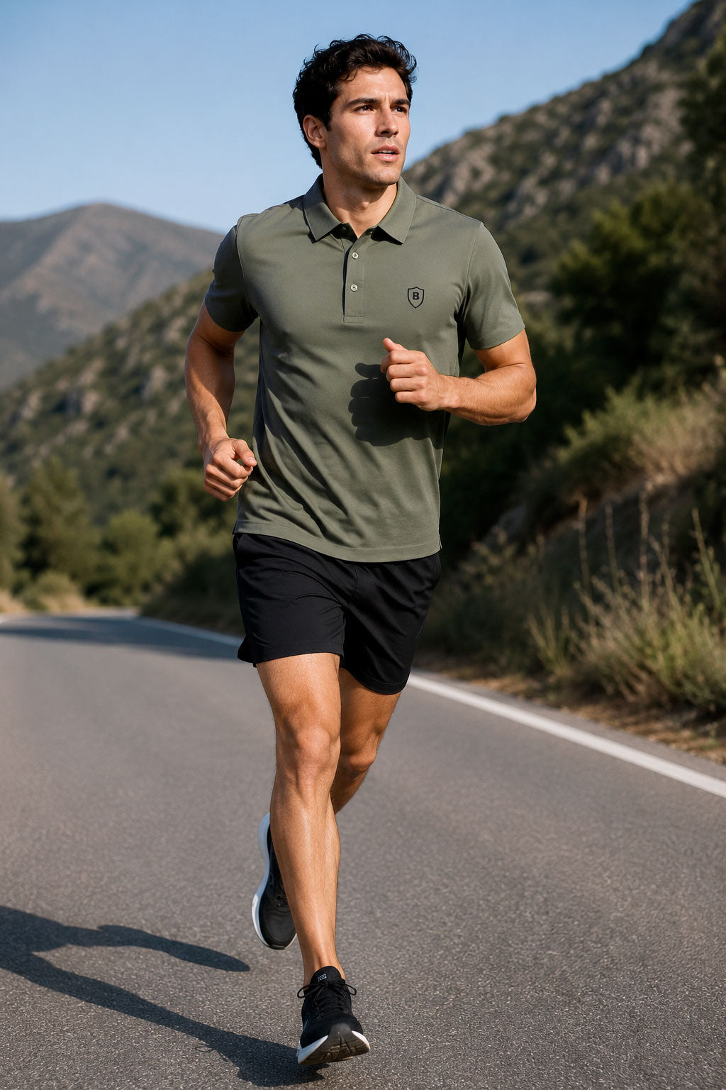 Playeras Polo Para Hombre Premium Sport A55401 Olivo
