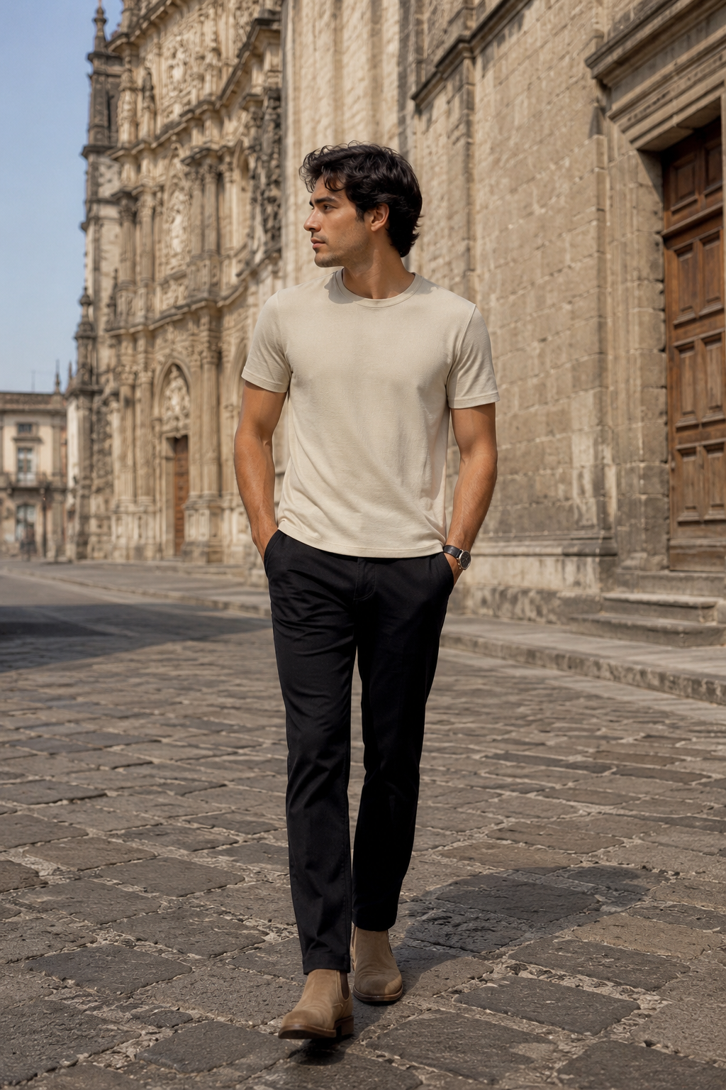 Playeras Para Hombre Sport Transpirable A61405 Arena