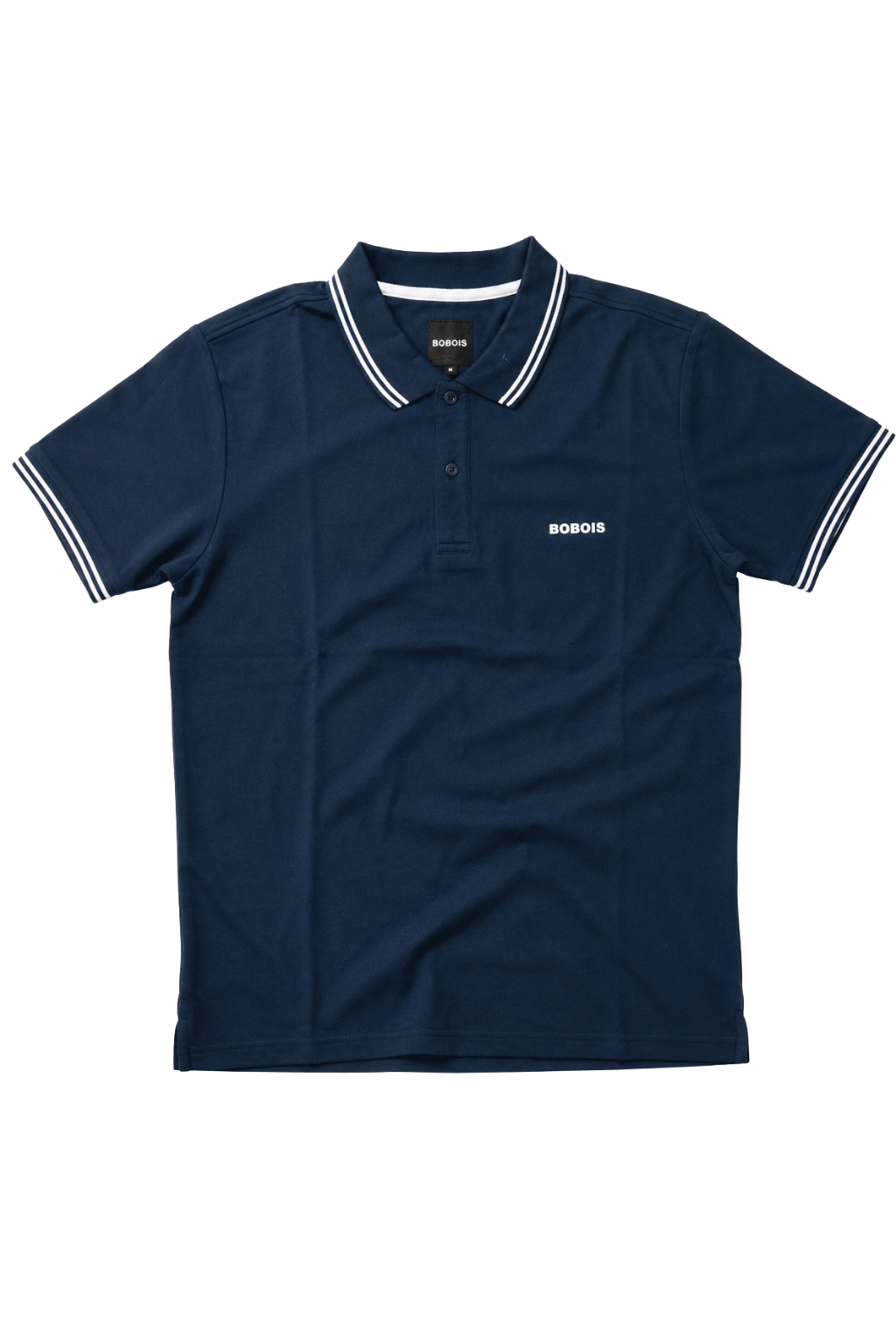 Playeras Polo Para Hombre Básica con Rayas APOLRS Marino