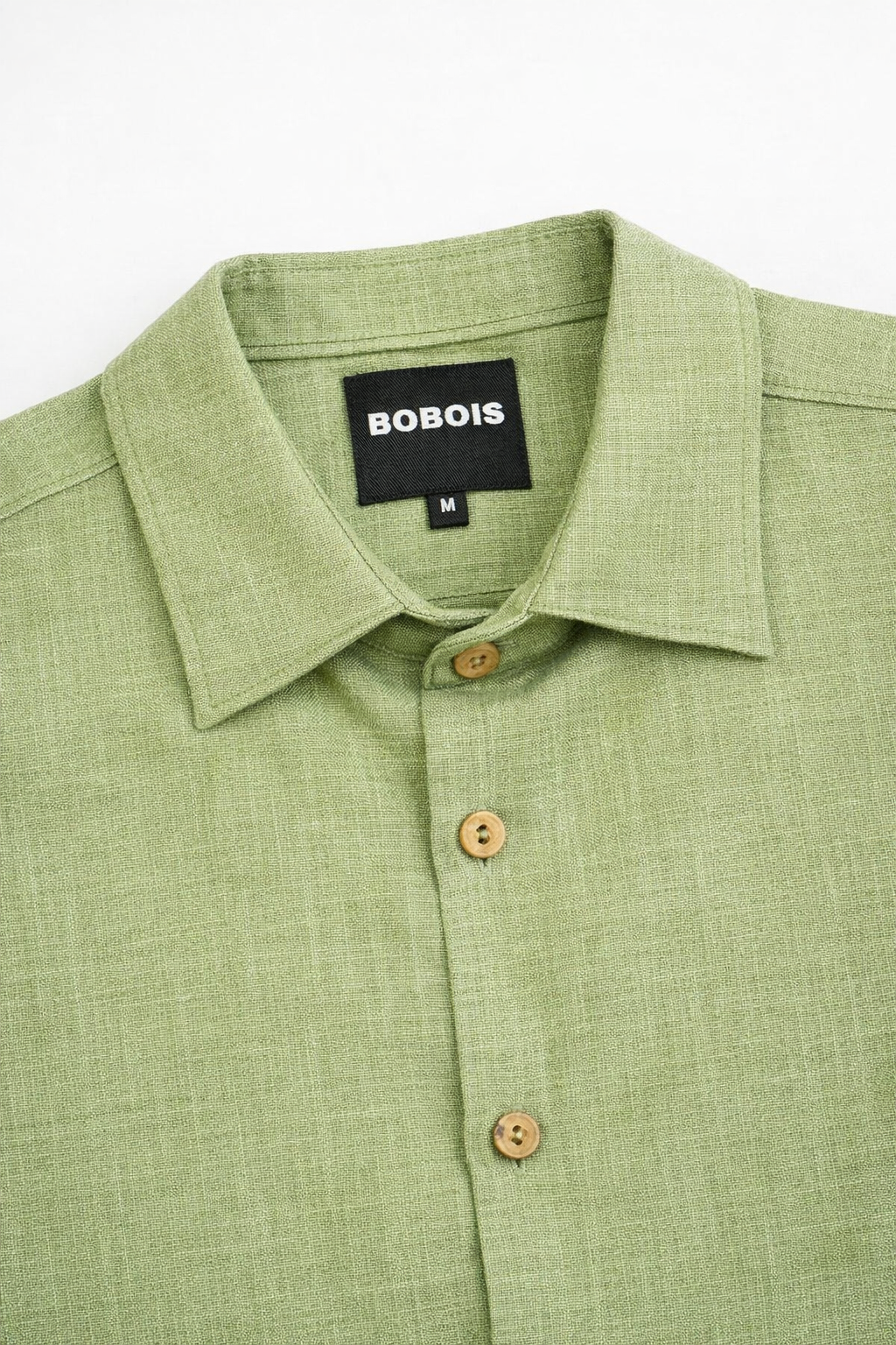 Camisas Para Hombre Manga Corta Albatros Tipo Lino Semi Recta B61561 Olivo