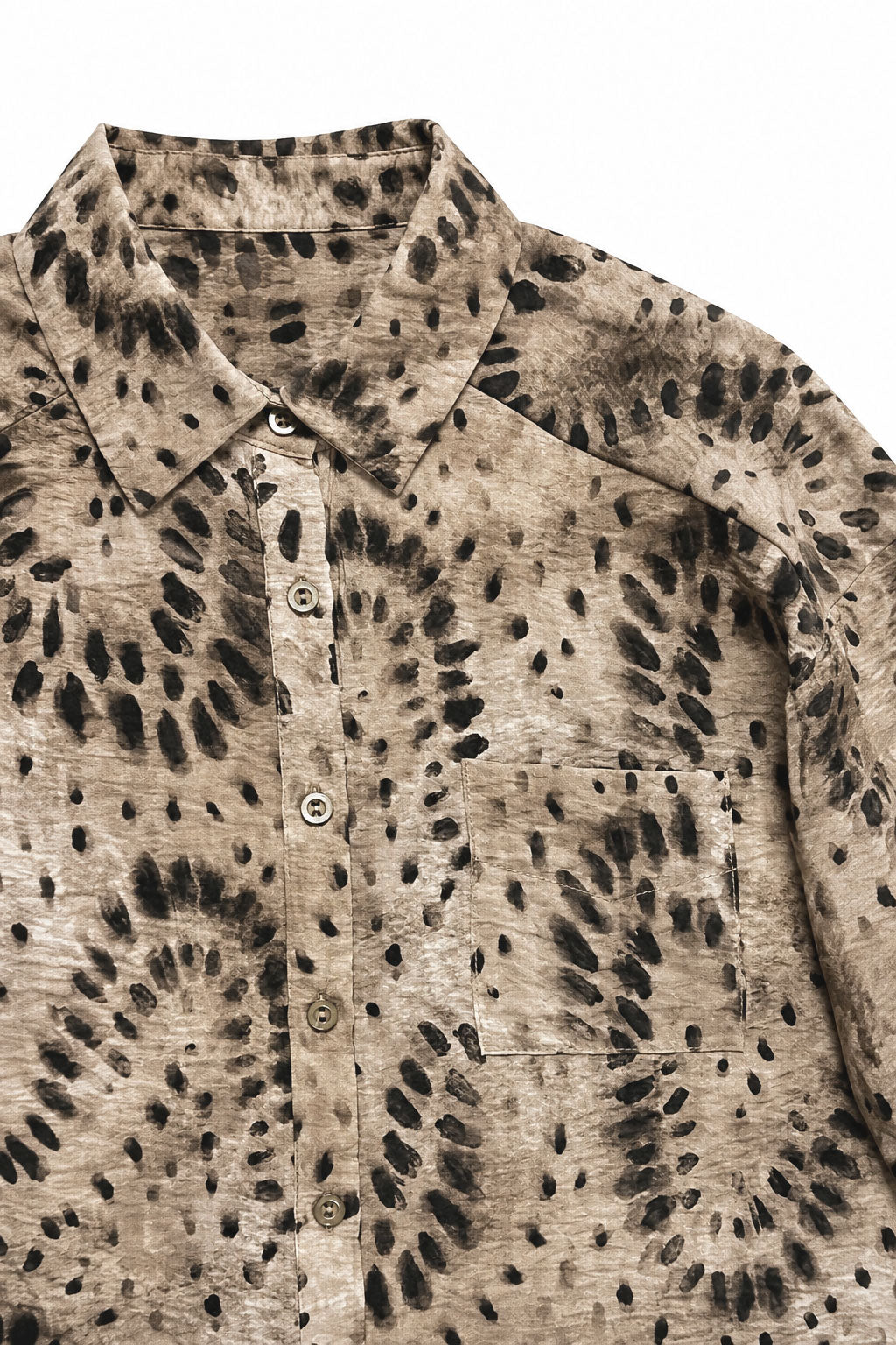 Blusas Para Mujer Camisera Animal Print N61113 Cafe