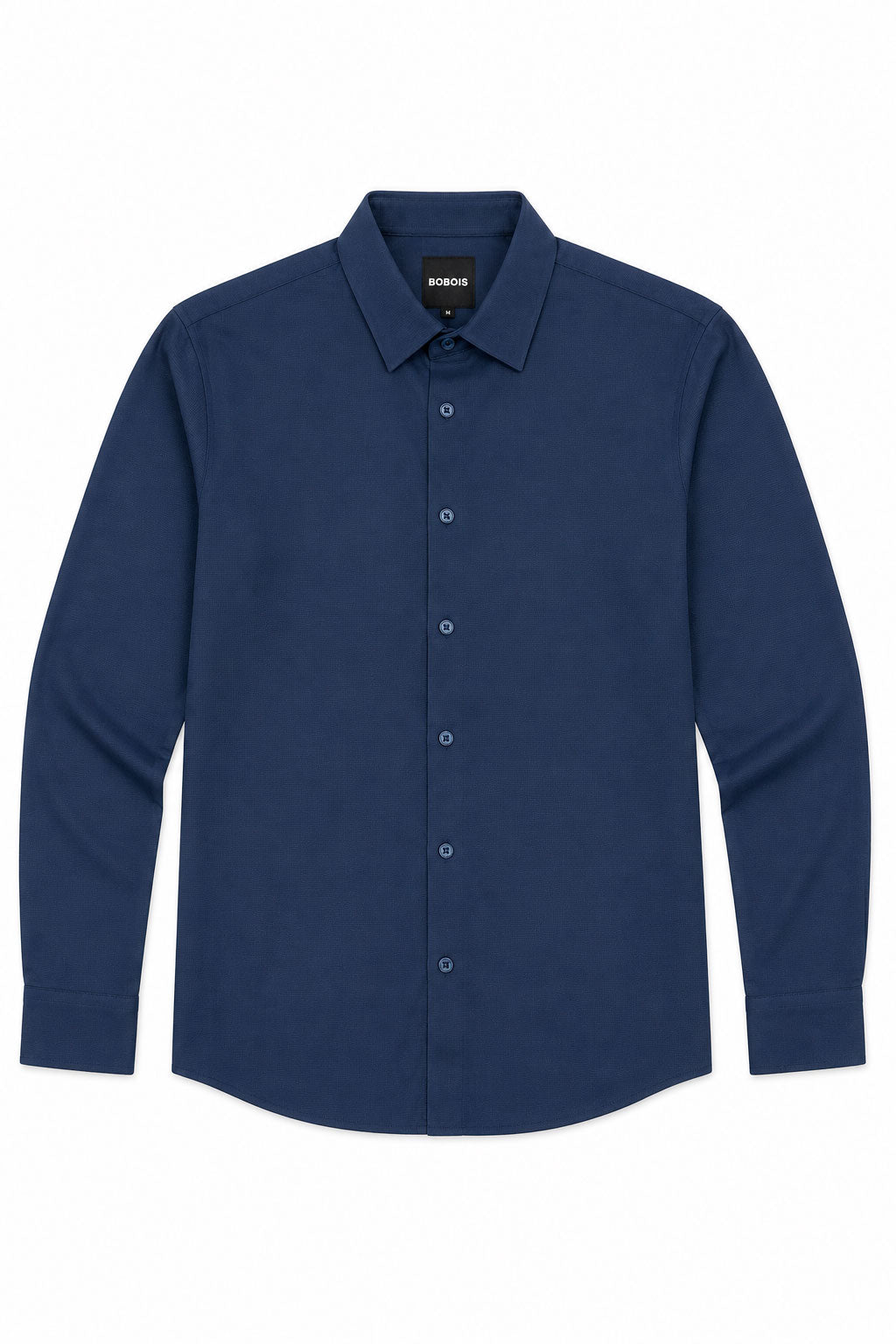 Camisa para Hombre Micropanal Antiarrugas B61403 Marino