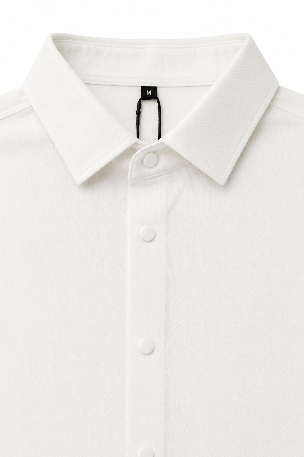 Camisas Para Hombre Super Stretch Jacquard Sin Arrugas B55404 Blanco