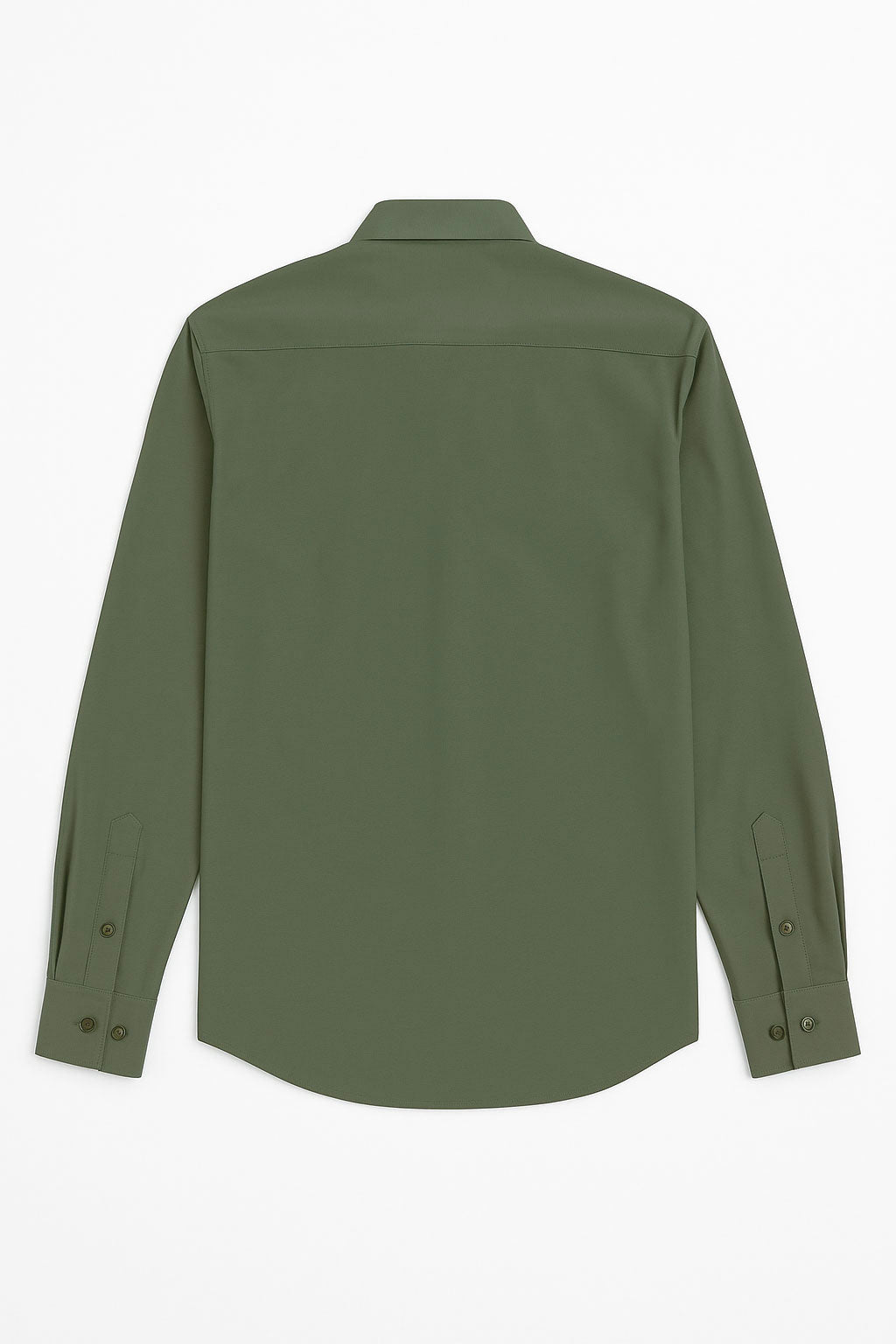 Camisas Para Hombre Jersey Super Stretch De Punto Non Iron B55402 Olivo