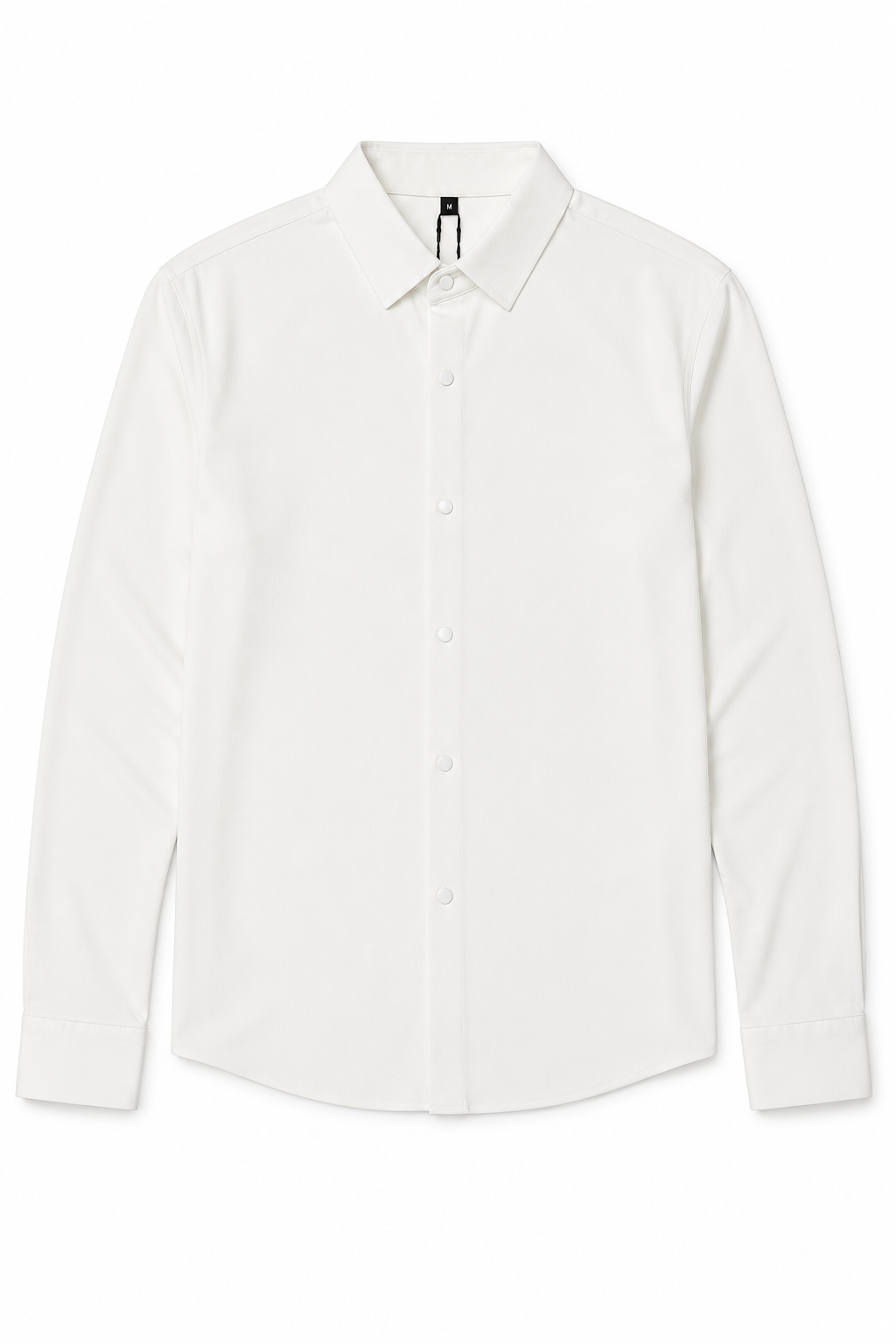 Camisas Para Hombre Super Stretch Jacquard Sin Arrugas B55404 Blanco