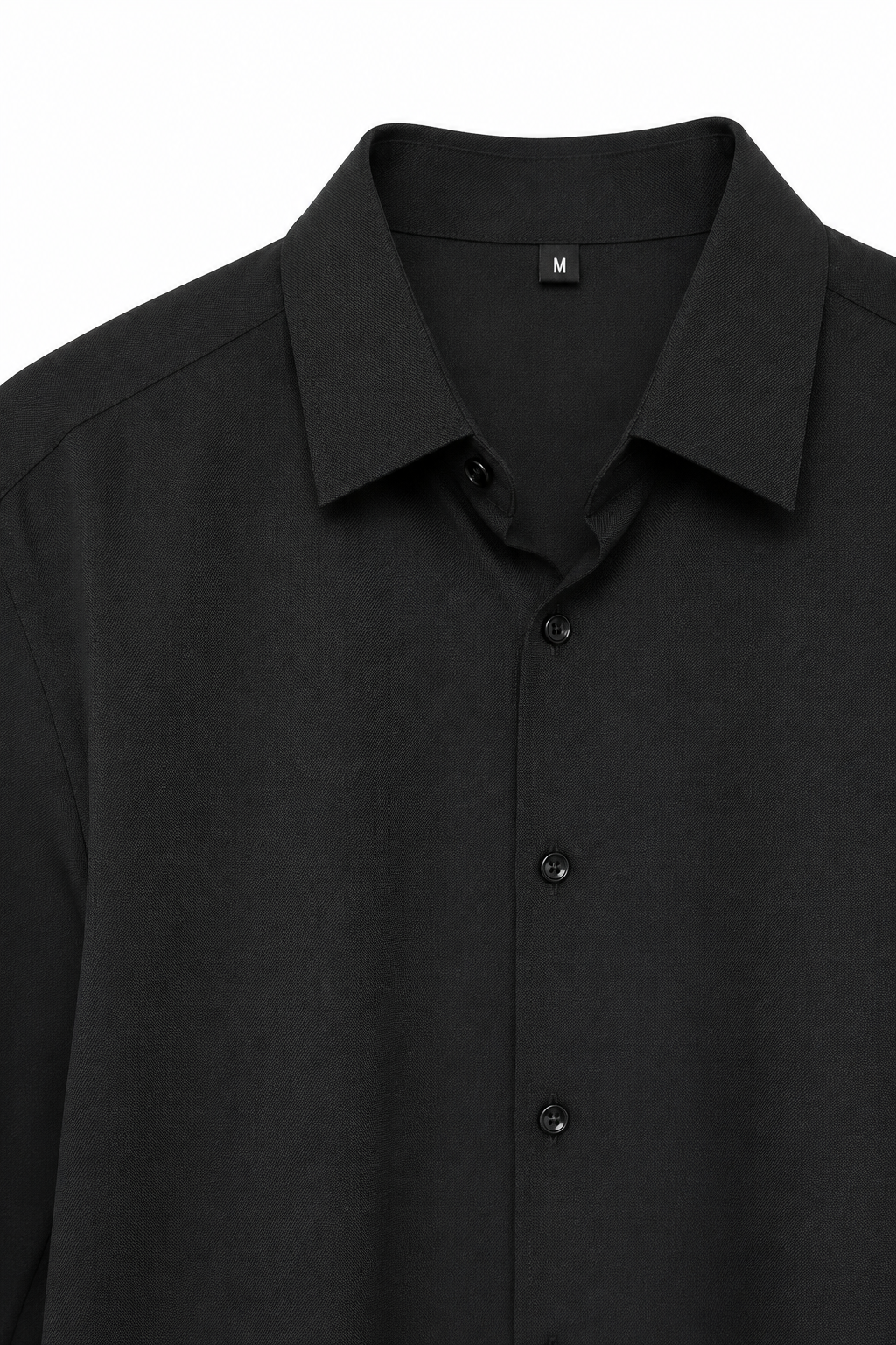 Camisas Para Hombre Piqué De Punto Super Stretch Non Iron B55405 Negro