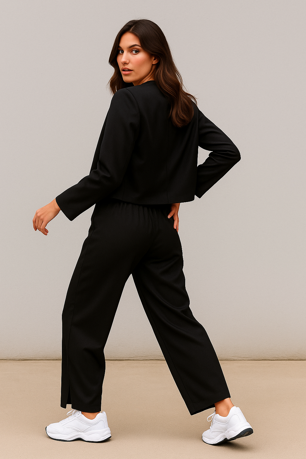 Chamarras Para Mujer Corta Botones Forrados Q53105 Negro