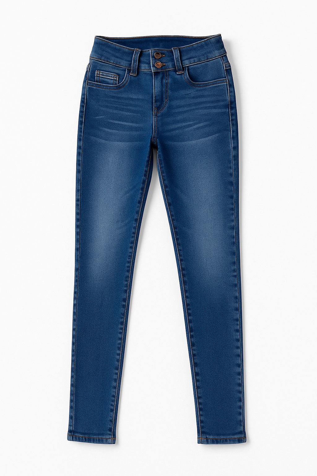 Jeans Para Mujer Mezclilla Skinny Ajustados V41100 Stone