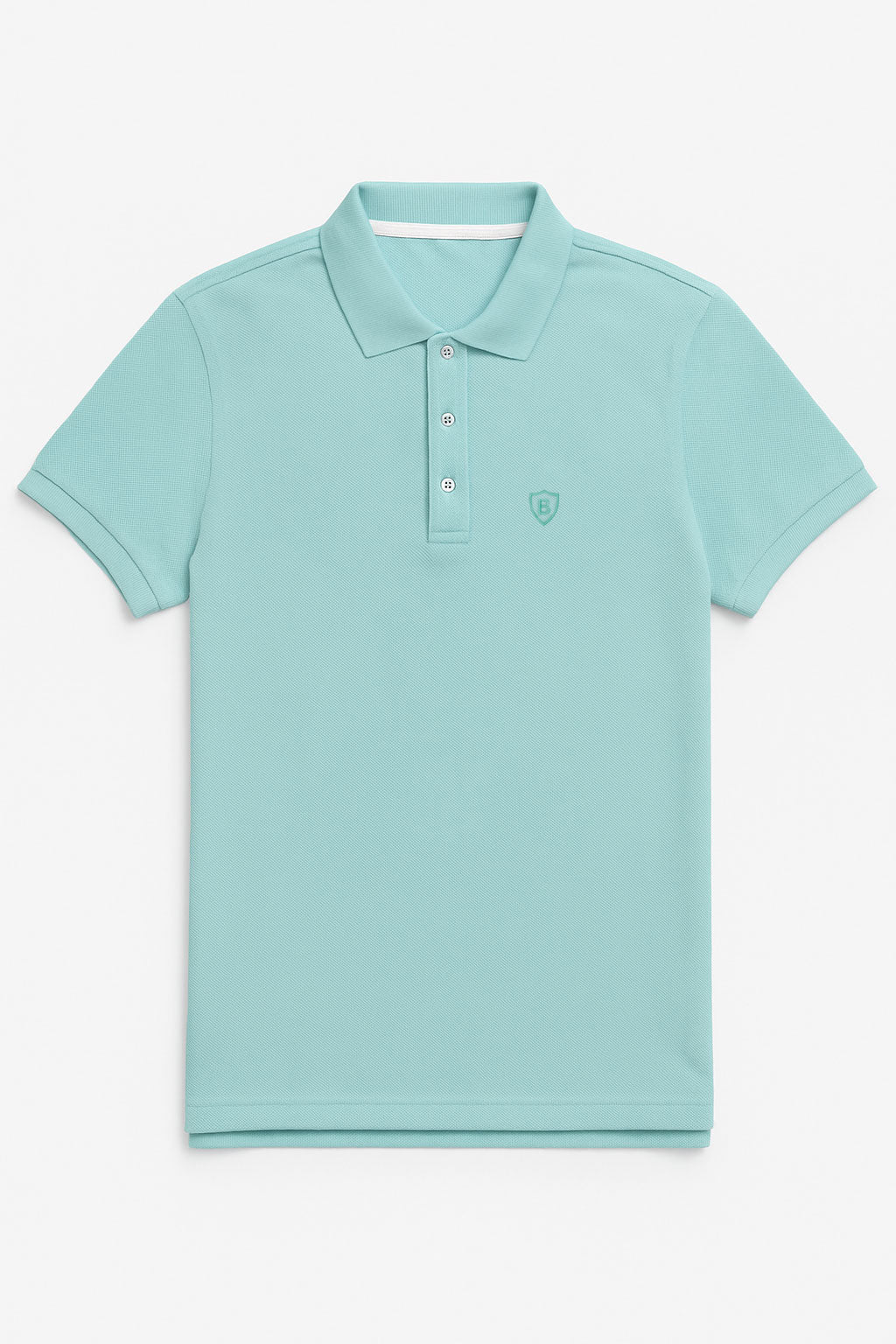 Playeras Polo Para Hombre Manga Corta Basica Bordado APOLOB Menta