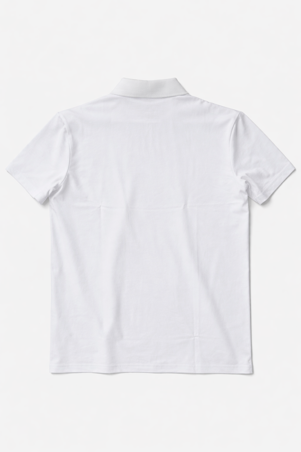 Playera Polo para Hombre con Cierre Premium Antiarrugas A61419 Blanco