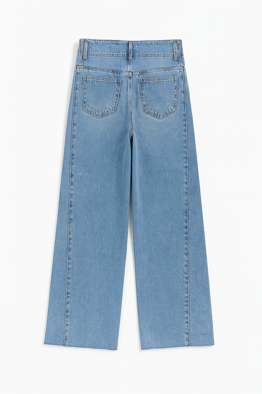 Jeans Para Mujer Wide Leg Mezclilla V51100 Bleach