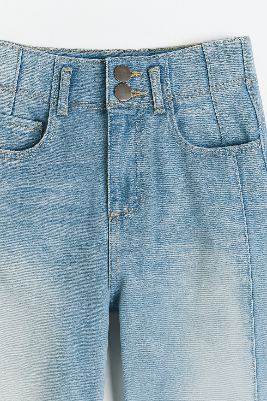 Jeans Para Mujer Wide Leg Mezclilla V51100 Bleach