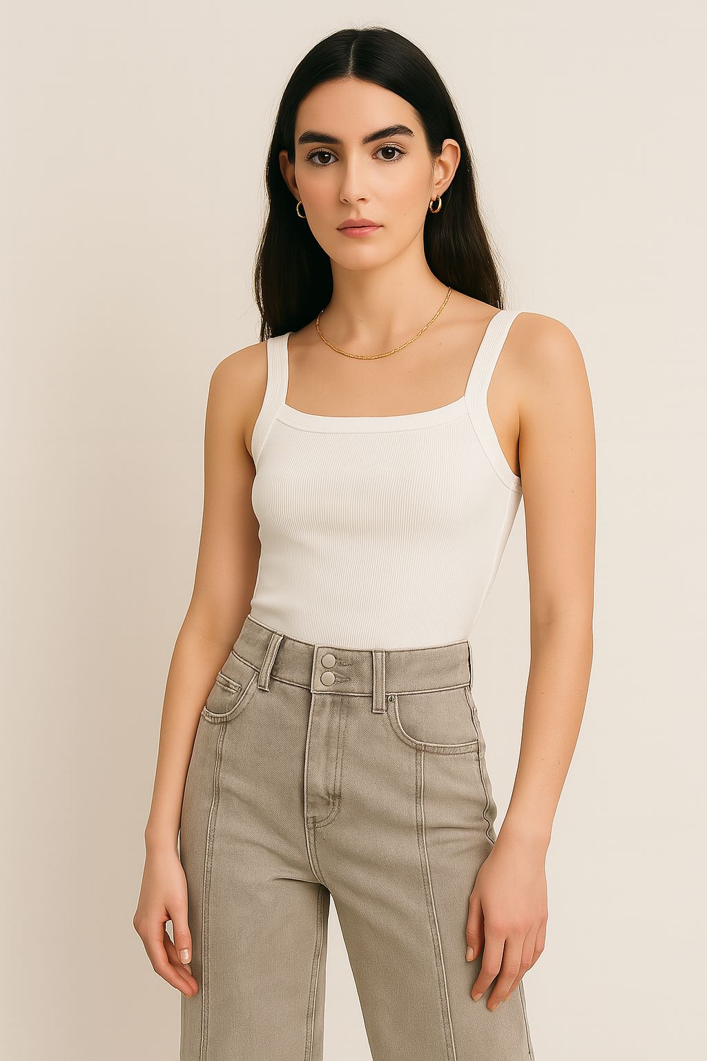 Blusas Para Mujer Tank Top N51140 Blanco